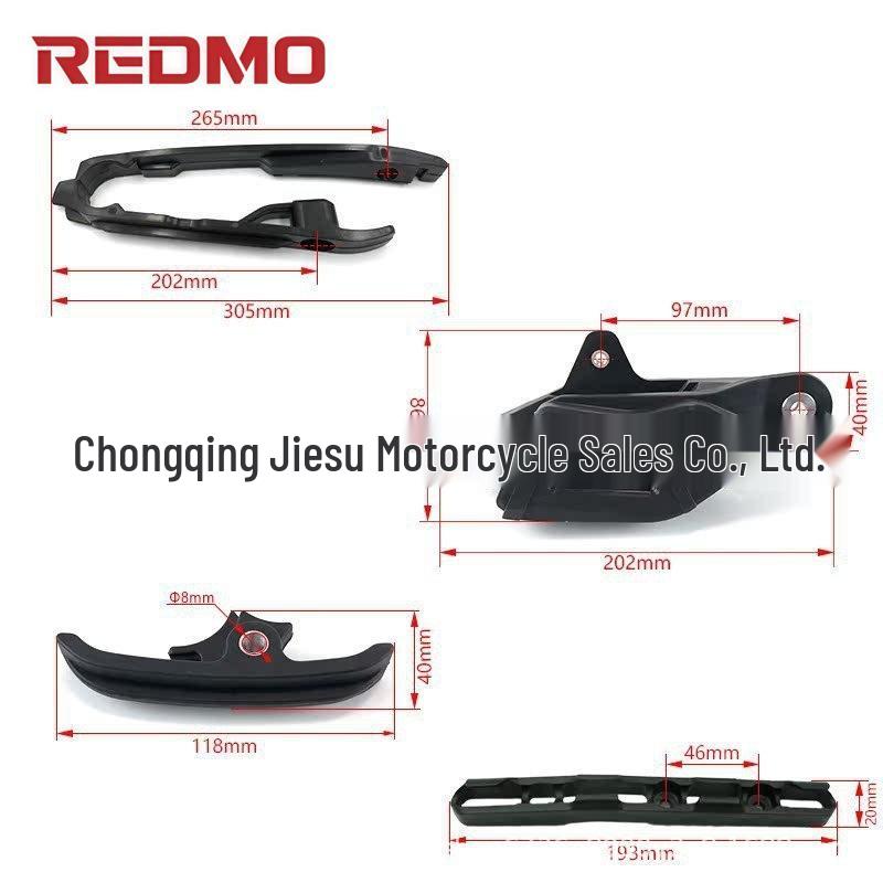 Chain Guide & Frame Guard for KVS AJ KTM SXF EXC TC FX - Swingarm Rubber Card Holder