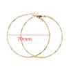 Fashion Large Hoop Earrings 40mm 60mm 80mm Big Smooth Circle Earrings Round Brincos Loop Earrings for Women Jewelry Party GiftsGood product
