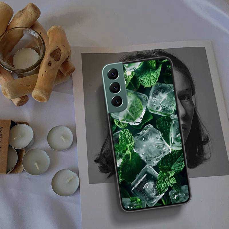 

Summer Lemon Mint Phone Case For Samsung Galaxy S22 S25 Ultra S21 S10 Plus S26 Edge S20 S23 S24 FE Cover Silicone Soft TPU C Samsung S23 Plus