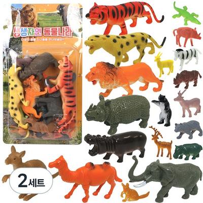 Oz Toy דמויות ממלכת החיות טבע תוסס, סט של 2, צעצועים פופולריים בקוריאה