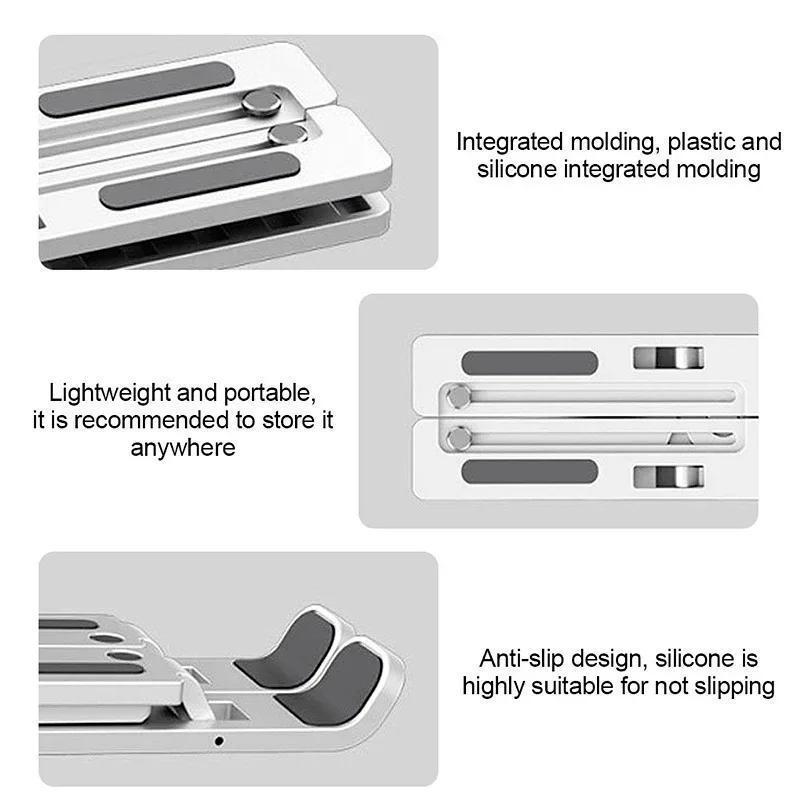 Portable Laptop Stand Foldable Support Base Notebook Stand For Computer Laptop Holder Cooling Pad Riser Macbook Stand  Laptop