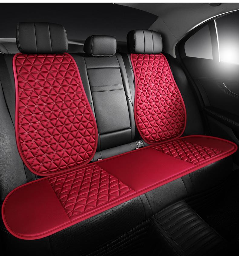3D Fabric Car Seat Cushion Set - Breathable, Non-Slip, All Seasons, Suspended Style, Square Design.