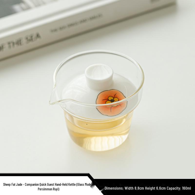 Xi Shi Jade Porcelain Teapot - Ink Wash Style Ceramic Pot for Women's Boutique Kung Fu Tea Set.