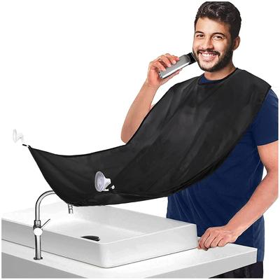 New Beard Apron Shaving Apron Care Cleaning Hair Facial Shaving Apron with Suction Cup Set Cleaning Hair Cutting Apron