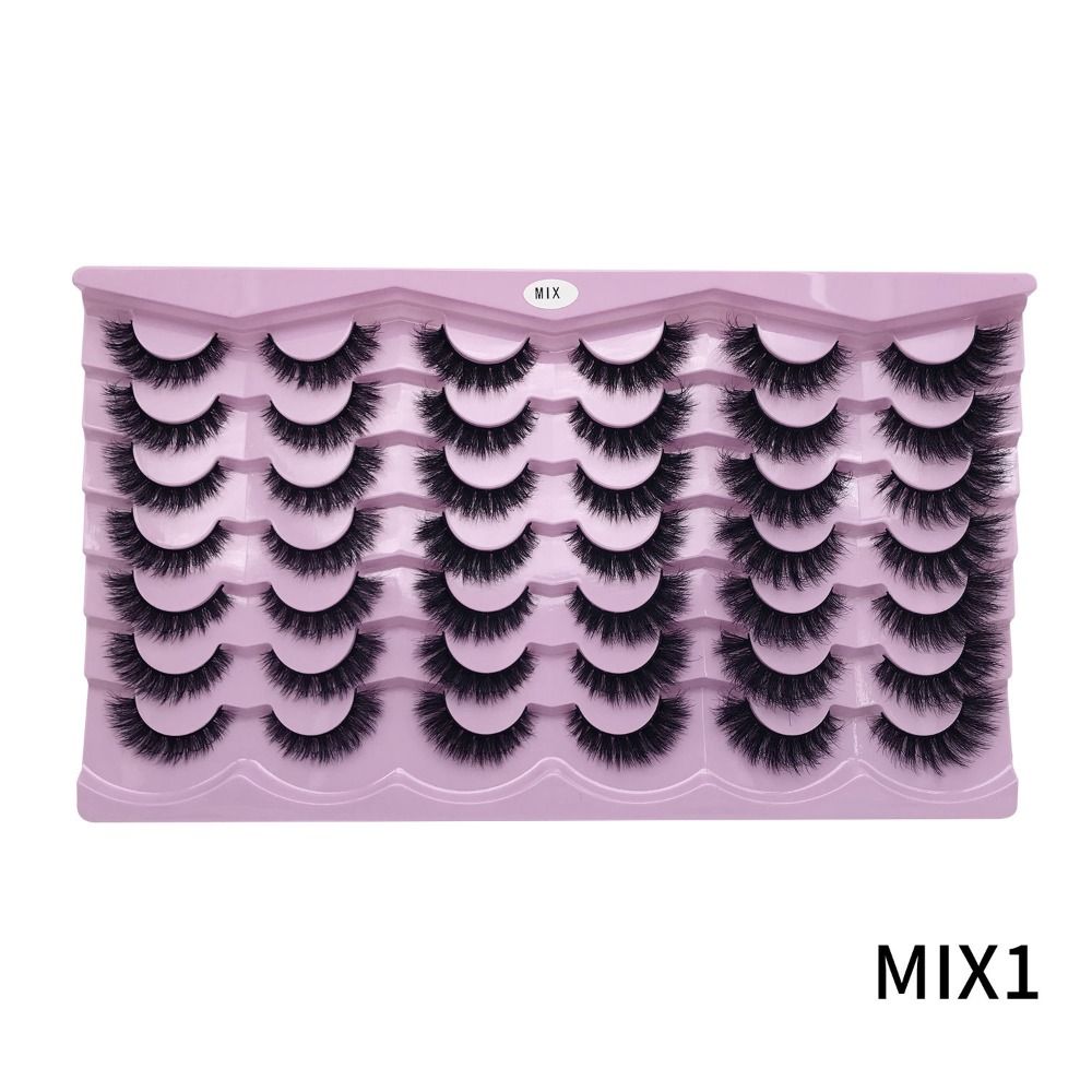Delicate 21 Pairs Volume Strip Lashes Stage Dramatic False Eyelashes Party & Festival Makeup