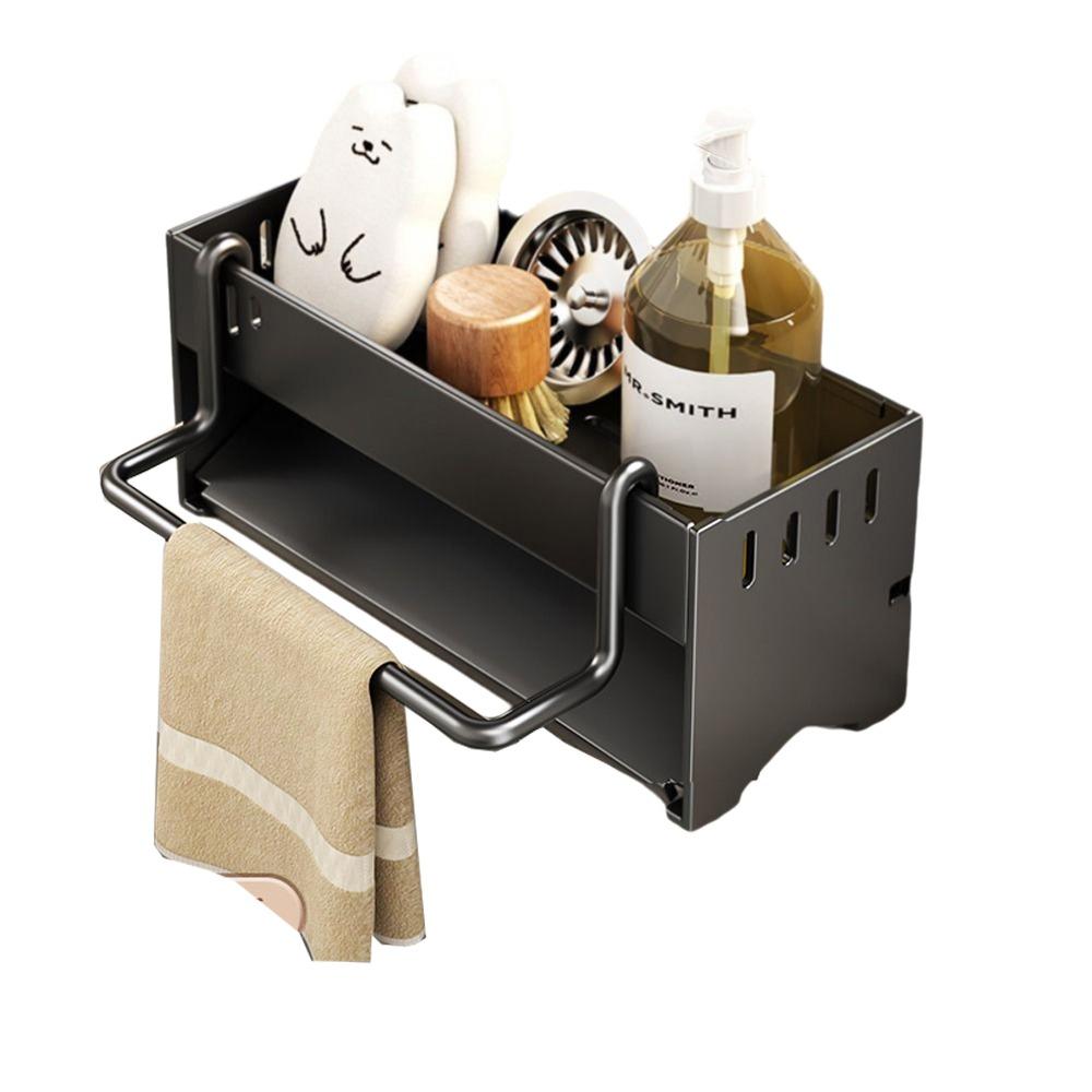 Detachable Kitchen Sink Rack Quick Dry Dishcloth Organizer Sponge Drainer Shelf  Bathroom Use