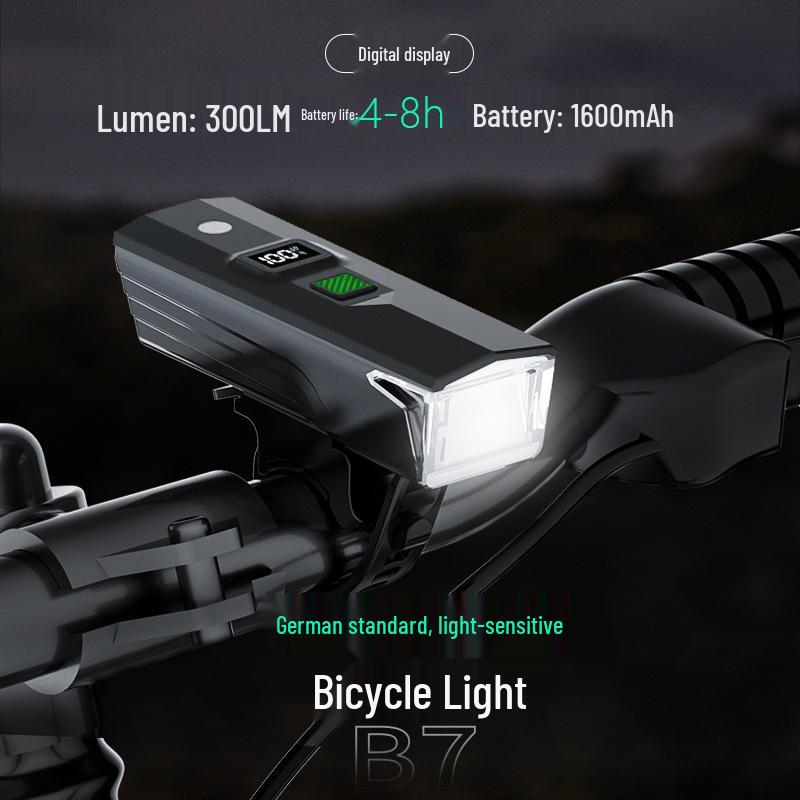 Waterproof Light-Sensing Bicycle Headlight: Strong Light for Mountain and Road Night Cycling