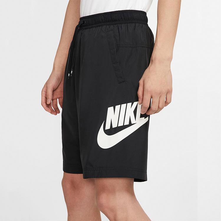 Nike Hybrid Woven Trainingsshorts mit großem Logo Herren Unterteile Schwarz CJ4441-010
