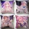 Trendy MMisono Mika Animeed Cushion Cover Stylish Washable Pillow Cover Ideal for Couch Bedroom Car Decoration
