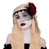 New Style, Gatsby Party Accessories, Gothic, Rose Headpiece, Elegant, COS, Makeup Ball, Black, Mesh Headband