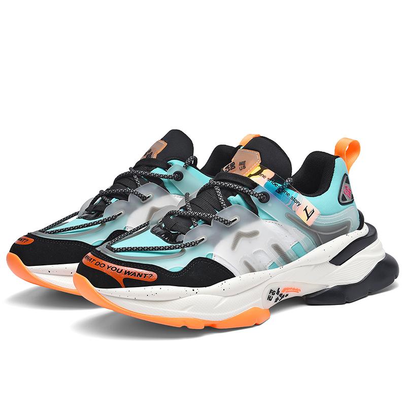 Men's Sneakers Fashion Sports Thick Soled Dad Shoes High Stretch Running Shoes