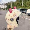 Trendy Street-Style Half Helmet with Eye Protection for Young Riders