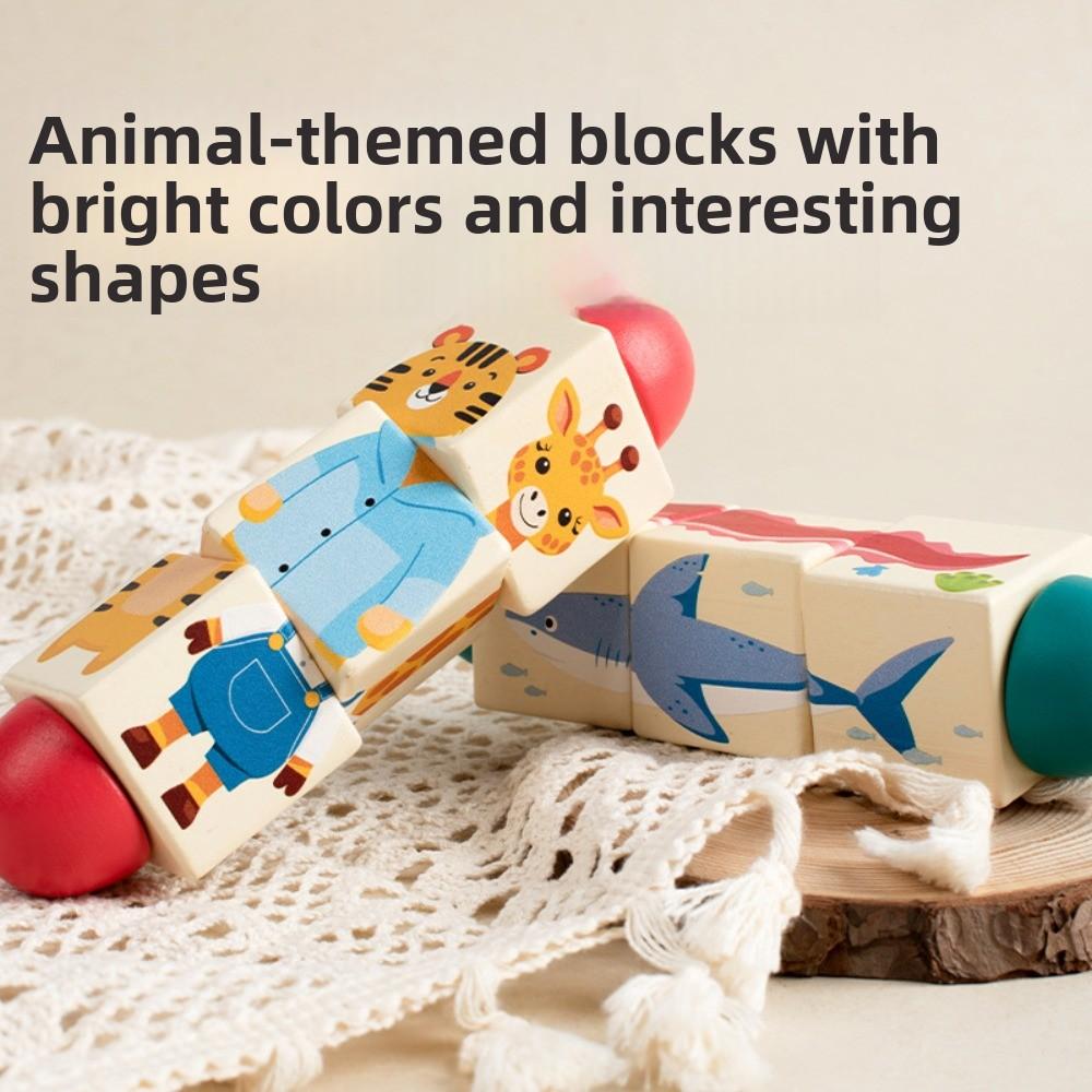 Educational Toy Animal Spin Puzzle Toy  for Helps Develop Fine Motor Skills Logical Thinking
