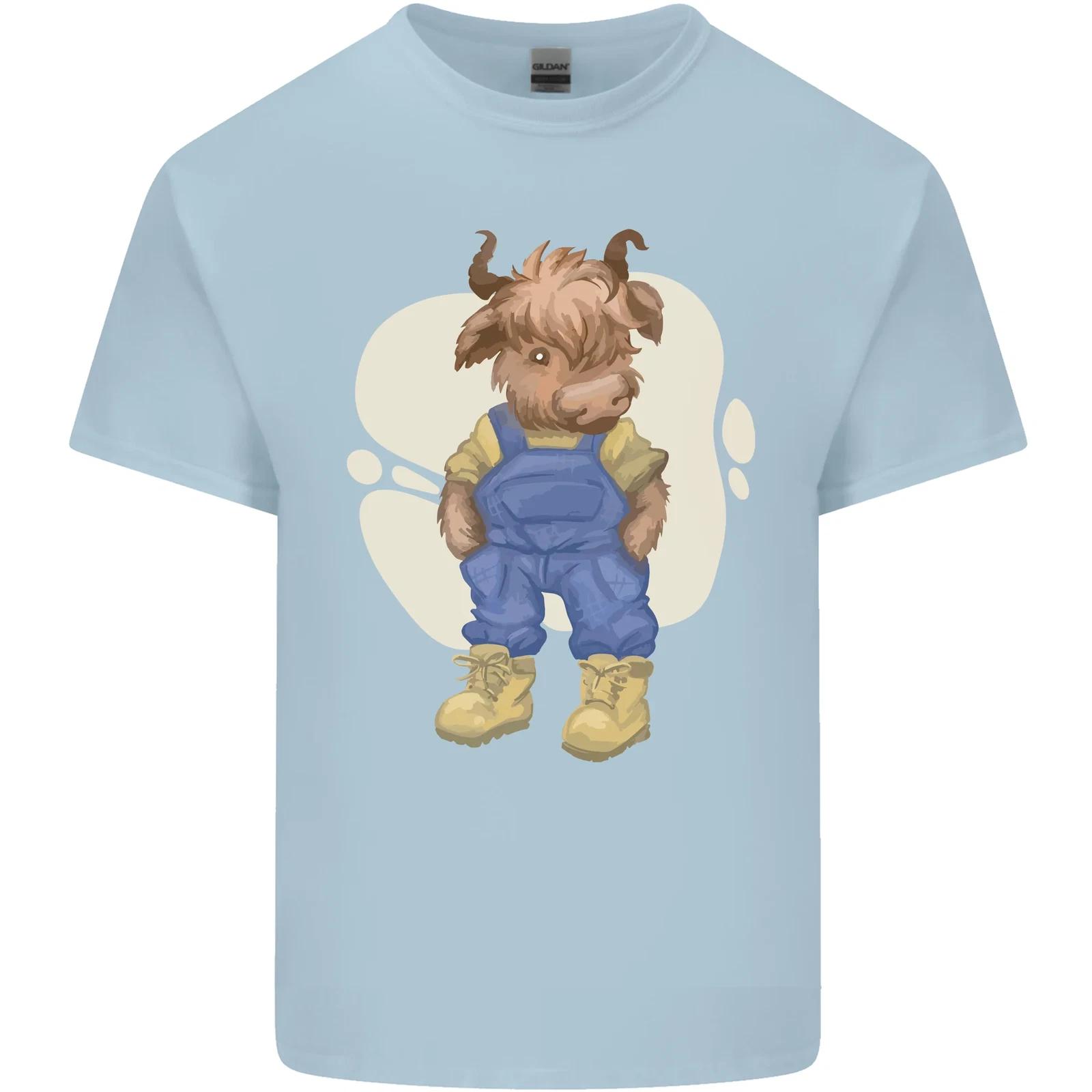 

An Infant Highland Cow Cattle Bull Kids T-Shirt Childrens S