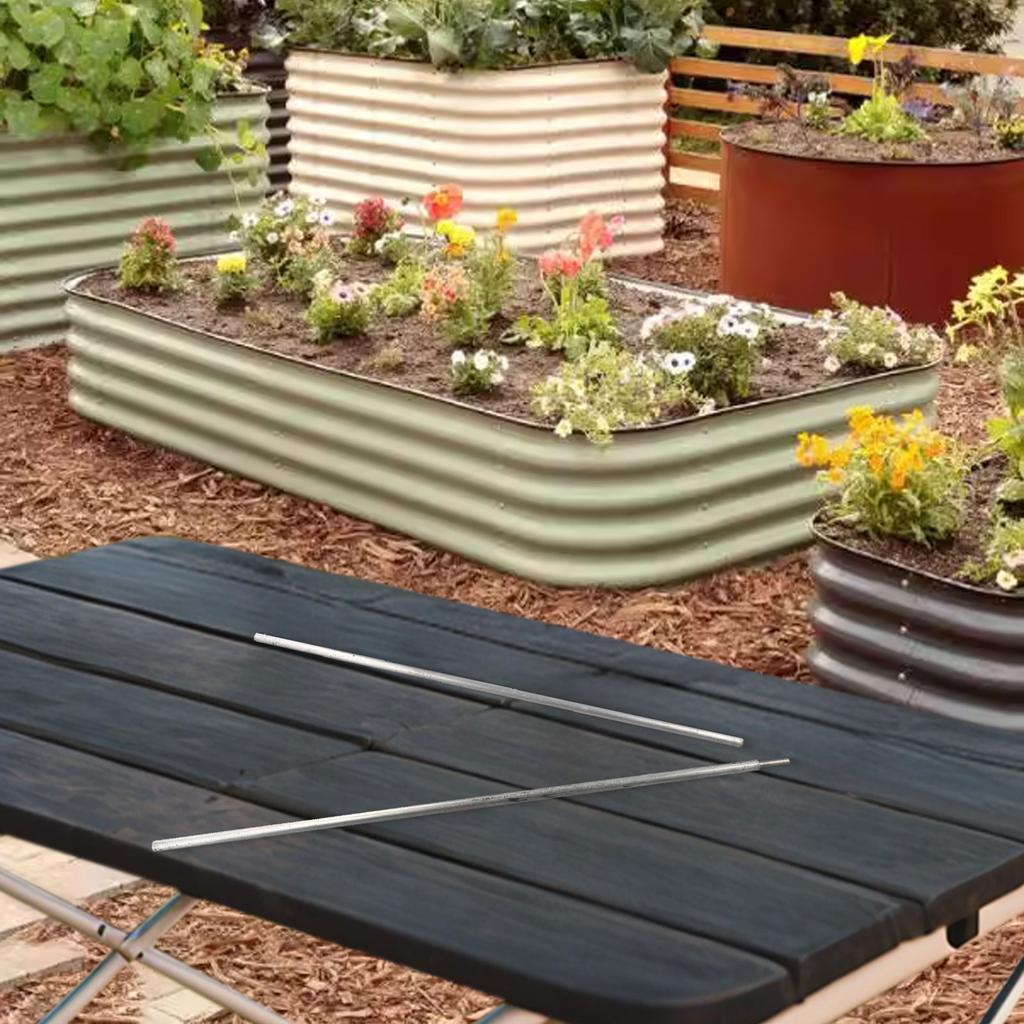 Anti Deformation Garden Rod Fencing Flower Bed Supports Reinforcement Rods Sturdy Metal Material Plant Support