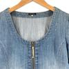 LEST ROSE Frill Denim Jacket blue Women 2