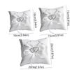Sparkling Rhinestones Wedding Ring Pillow European Bowknot Ribbon Cushion  Home Wedding Bridal