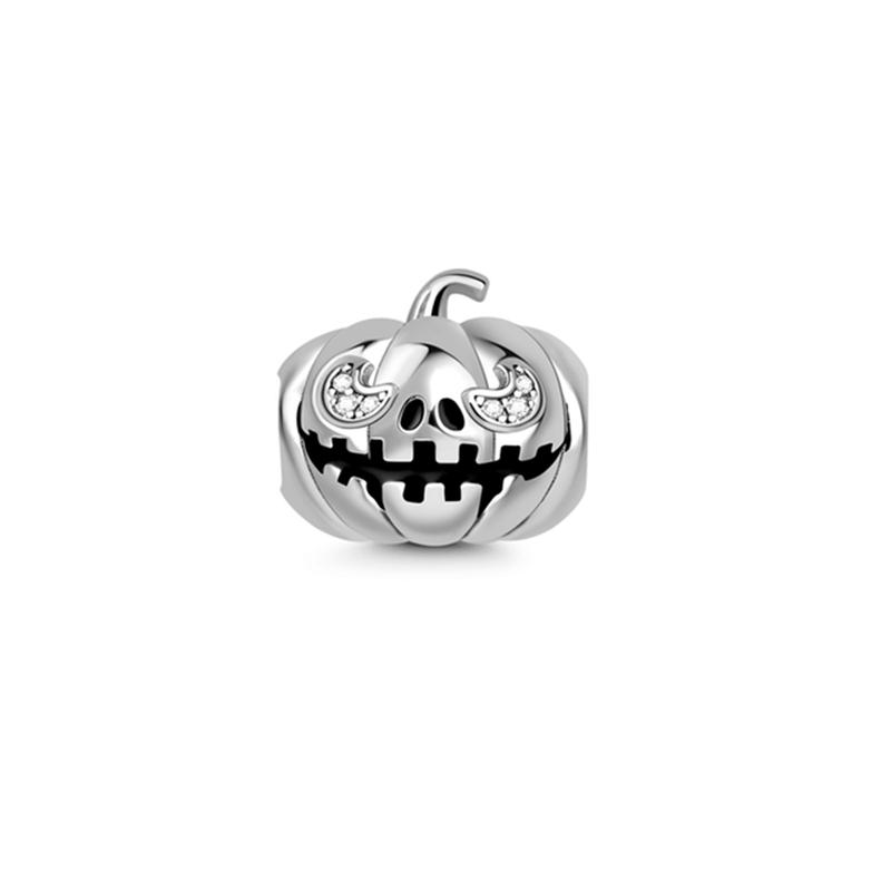 Halloween New Copper Thriller Party Skull Witch Pumpkin Cute Ghost Charm Beads Suitable For Diy Original Bracelet Making