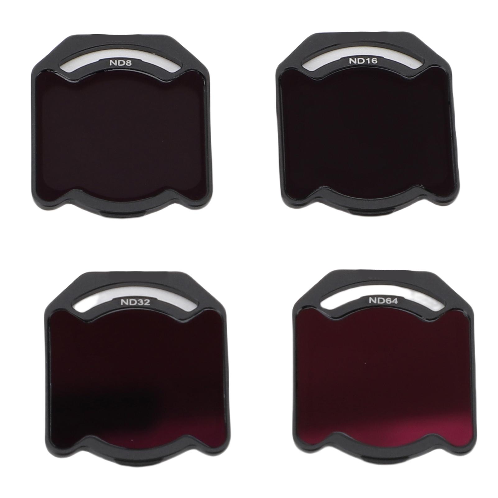 

Drone ND Filter Set Multi Coated Optical Glass ND8 ND16 ND32 ND64 Filters for O4 Air Unit Pro