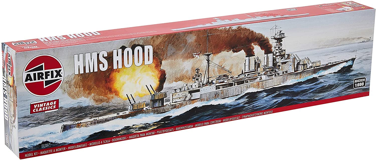 

Airfix Vintage Classics Royal Navy HMS Hood Plastic Model 1/600 X-4202V