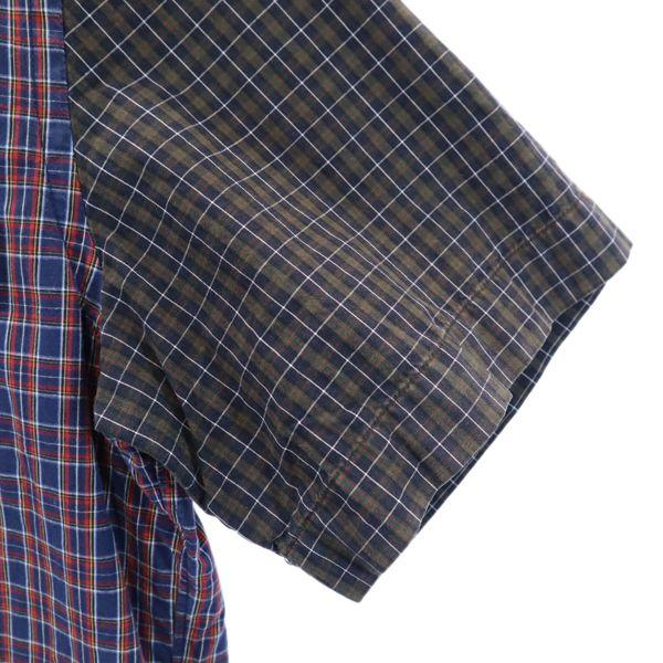 A Bathing Ape Check Pattern Short Sleeve Button Down Shirt M Men's Used