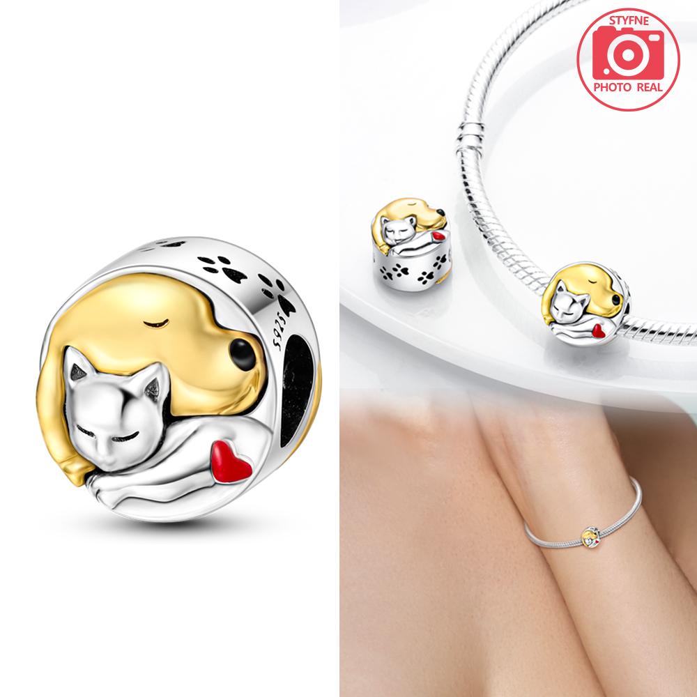 Dog Pet Charms Beads Copper Colors For Charms Copper Colors Original Bracelet For Jewelry Making