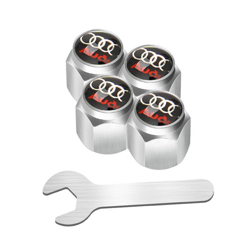 2026 Alloy Car Wheel Tire Valve Stem Caps Covers For S1 Sline R8 B6 Quattro TT A4 A5 A6 A3 A1 A7 S6 S8 S4 S2 RS3 RS5 Q3 Q5 Q7 2x