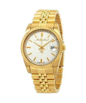 Mathy III Gold Tone Stainless Steel White Dial Quartz H810PI Men's Watch