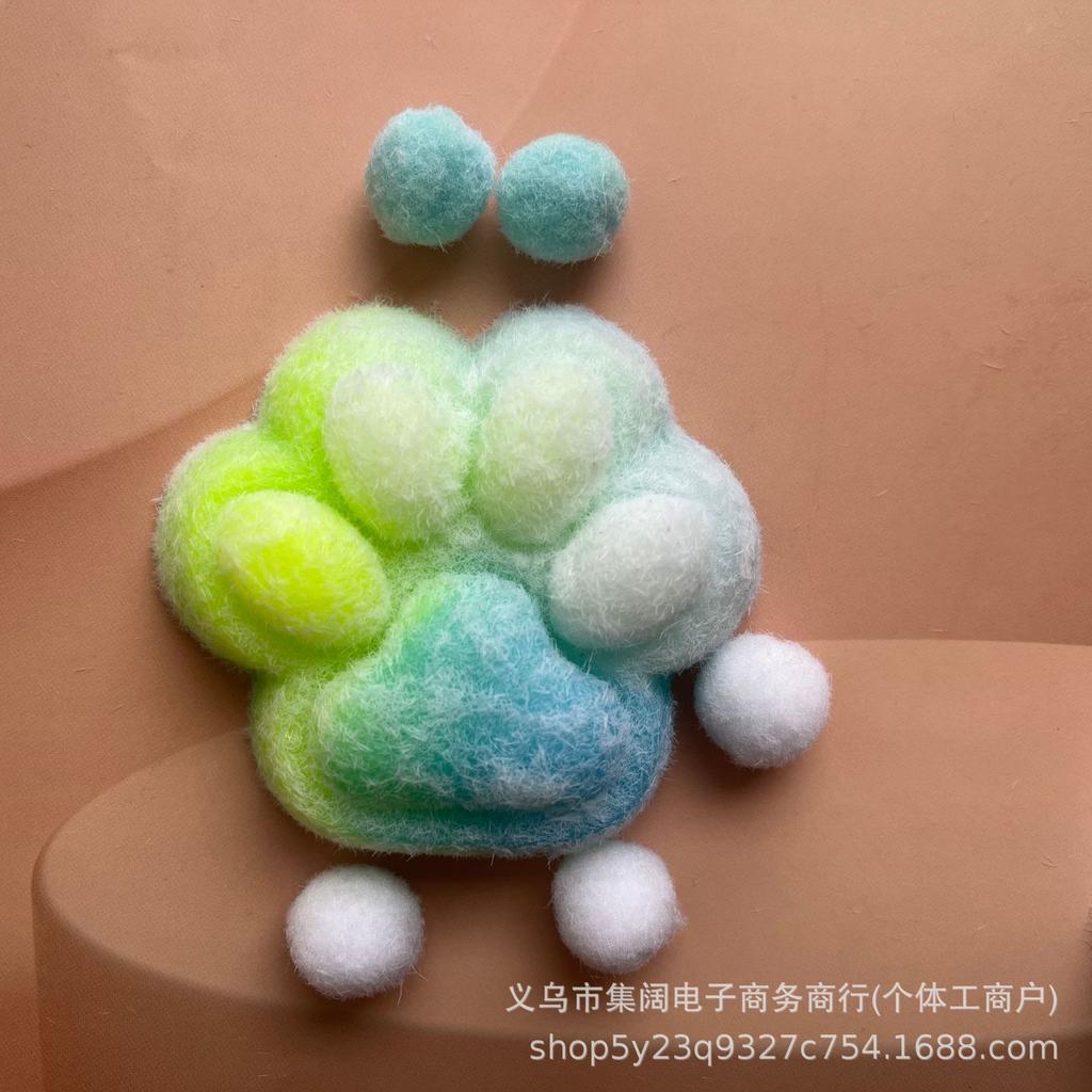 Toys Kids Childrens Three Colors Rainbow Cat Claw Squishy Fidget Toy Soft Cute Cat Paw Slow Rebound Pinch Decompression for Birthday Gift Presents