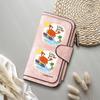 Cute Crab Pattern Long Wallet Fashion Casual Large Capacity Portable Credit Card Holder Daily Use Purse