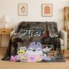 Kpop Stray Kids Music Star Flannel Blanket Soft Warm Throw Blanket for Bedroom Living Room Bed Travel Camping Picnic Gift