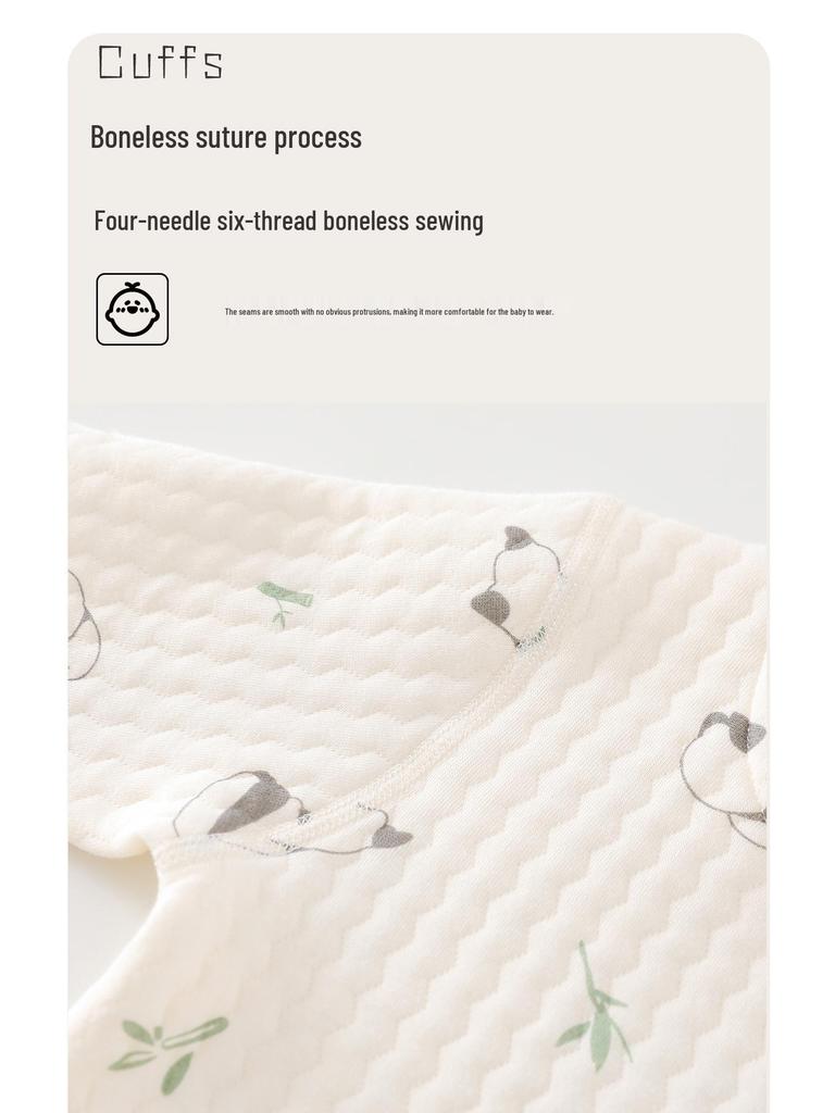 Jingqi Pure Cotton Baby Warm Underwear Set for Boys & Girls - Autumn & Winter Collection