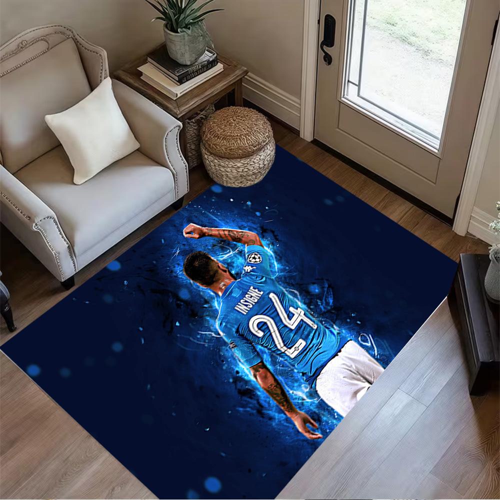 Karim Benzema's Flight Carpet Design for Balcony Hallway Playrooms Entryway Anti-slip Rug Decorate Offices Best for Christmas