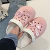 Fashion 2025 New Women Summer Platform Slippers Cute DIY Rabbit Girls Fashion Clogs Thick Sole Female Indoor Beach Slides Street Sandals
