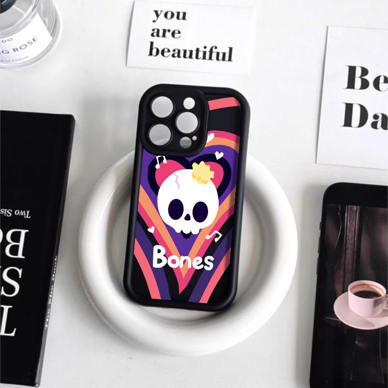 Halloween Skeleton iPhone Case for 17 Pro Max, 14, 13 Pro, Frosted 12/15 Premium