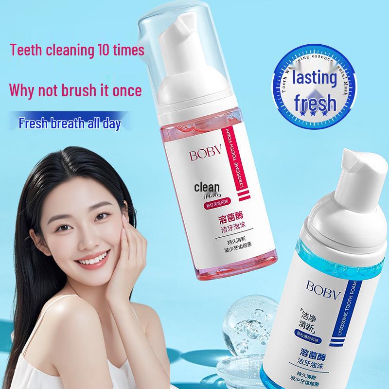 BOBV Teeth Cleaning Foam: Deep Clean, Fresh Breath, Long-Lasting Odor Removal, Gum Care Toothpaste