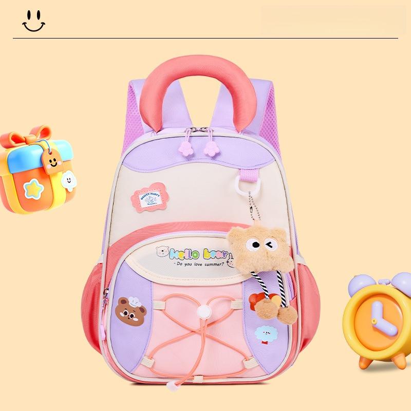 Cute Cartoon Backpack for Boys Girls Lightweight Preschool Kindergarten School Bag Small Kids Daypack for Travel Kawaii Backpack