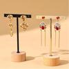 With Wooden Base Jewelry Display Rack T-Bar Jewelry Stand Holder  Earring