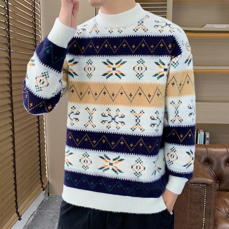 Hot sale, popular, new casual semi-turtleneck sweater in autumn and winter, bottoming knitted sweater, sweater, thread