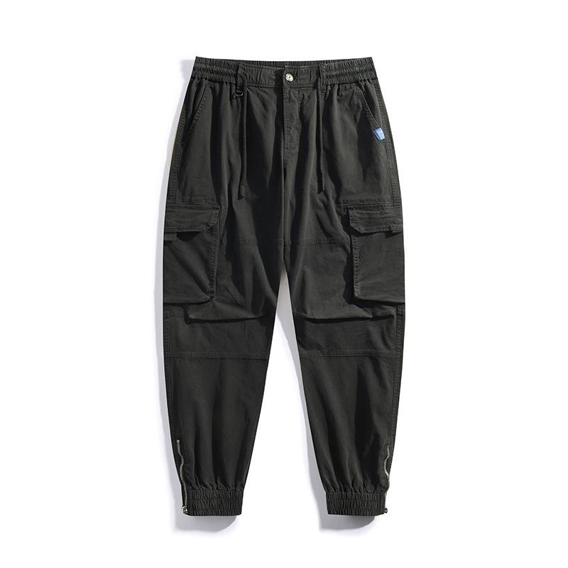 Wear Green New Overalls, High-end Ruffian Handsome Multi-pocket Pants, Trendy Brand Men's Loose and Versatile Straight-leg Pants