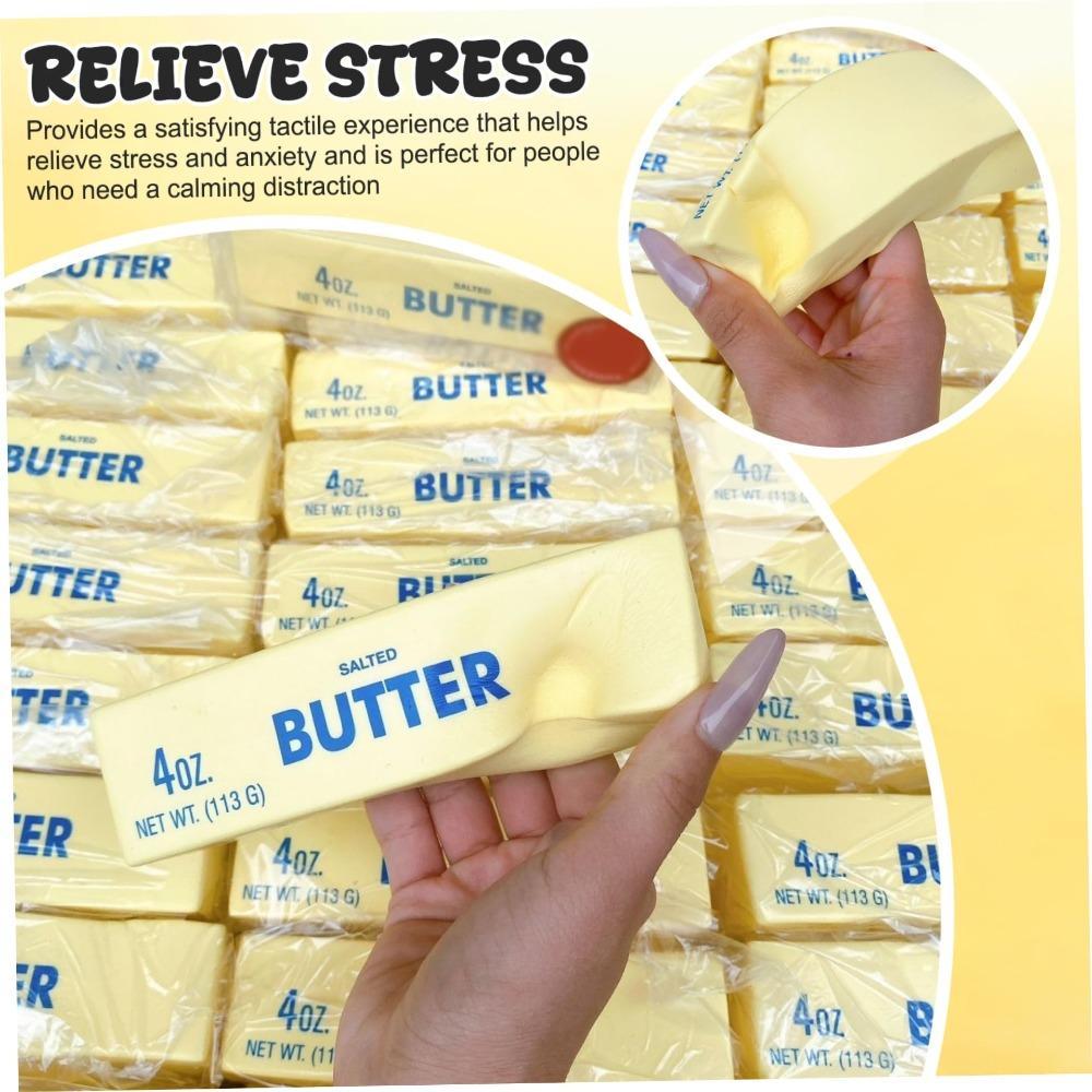 Creamy Scented Butter Stick Squishy Slow Rebound Decompression Toy Realistic Food Sensory Fidget Stress Relief Hand Relax Toy