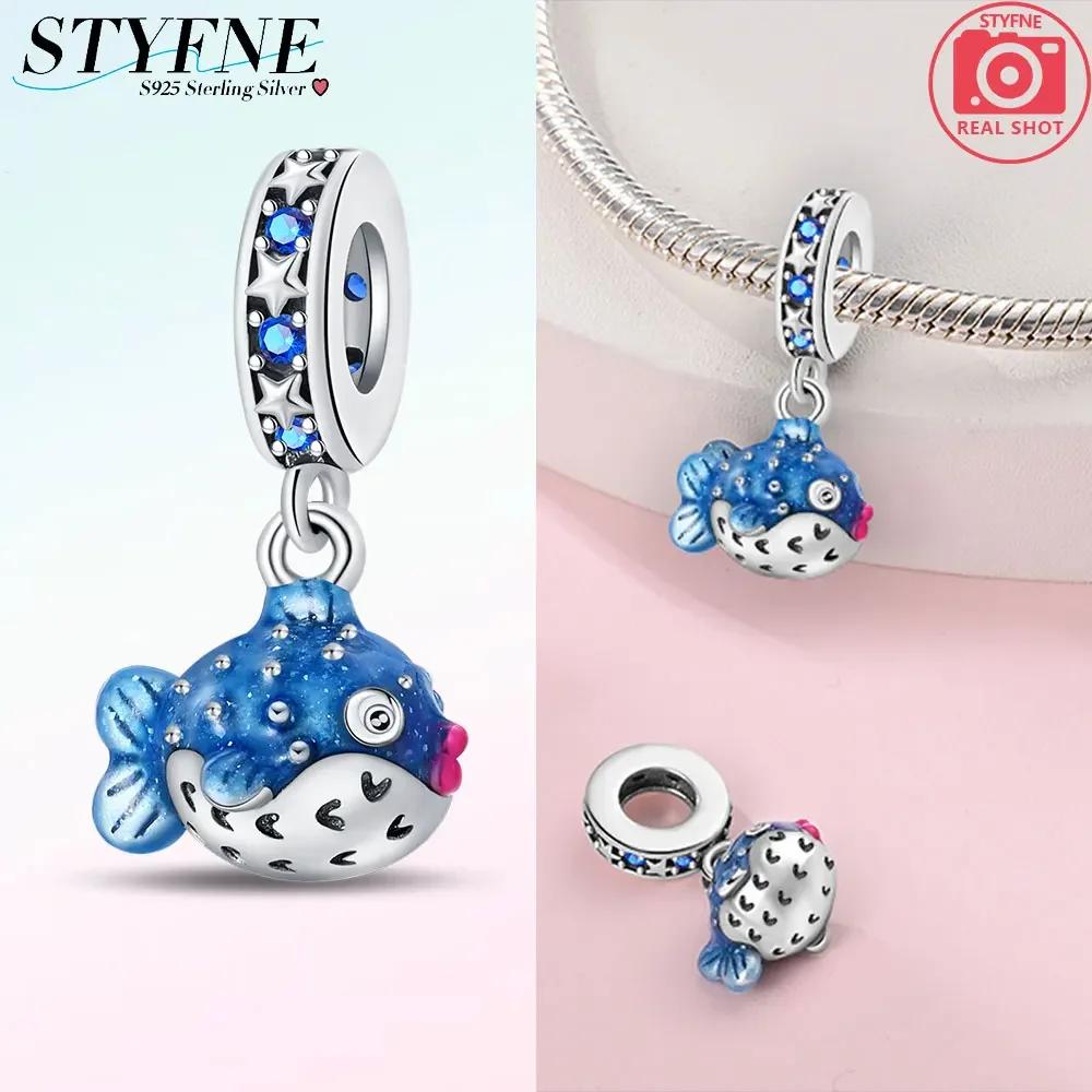 Copper Turtle Dolphin Fishtail Shell Seahorses Octopus Luminous Charms Beads Fit Original Bracelets Diy Jewelry Gift