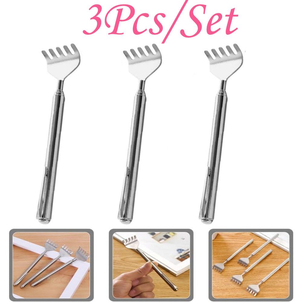 

5-Piece Perfect Gift Set for People & Pets – Extendable Back Scratcher & Pet Massager Stainless Steel Adjustable Handle for Easy