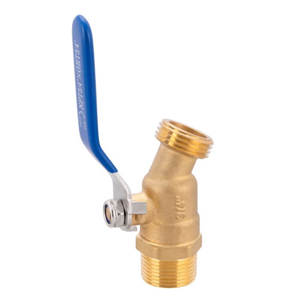 M5TF Garden Hose Adapter 3/4inch GHT Outlet X NPT Inlet Brass Faucet Ball Valves Water Transport Connector Drainage Switches