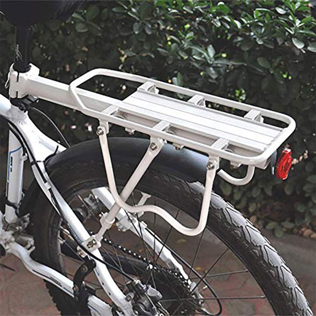 Enkrio Bicycle Carrier, Lightweight, Extendable Rear Carrier, 50kg Load Capacity, Retrofit Luggage Rack, Easy Installation, Includes Reflector