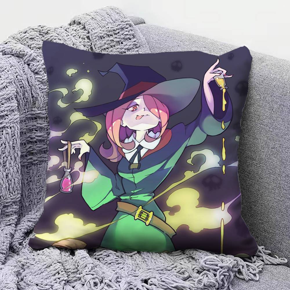 Akko Lotte Sucy Little Witch Academia Anime  Home Sofa Cushion Covers and Aecorative Custom Pillow Covers