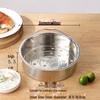 Universal 304 Stainless Steel Steamer Basket with Small and Large Holes, Non-Magnetic, Thickened for Household Rice Cookers.