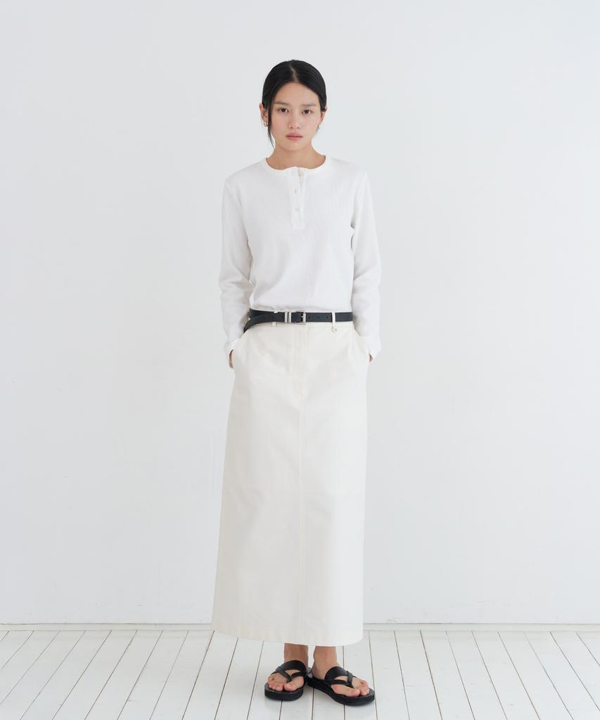 Loteu Waffle Button T-Shirt_2 Color