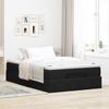 VidaXL Cadre de lit ottoman avec matelas noir 120x190 cm velours, cadre de lit avec rangement, cadre de lit avec rangement 3311173