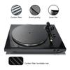 12inch Carbon Fiber Turntable Platters Mat for Record Players Mat Nonslip for Sound Playback Reduced Vibration